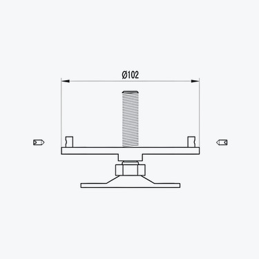 Adjustable Foot  for M5108 - W105